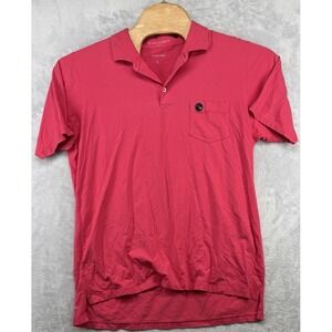 B Draddy Polo Shirt Golf Club Logo Pocket Pink Casual Men's Size L